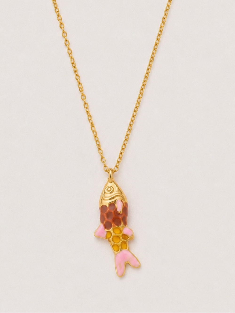 New! Coastal Colorful Fish Charm Necklace NWOT 5074